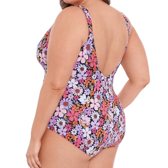 70s floral Swimsuit - Picture 2 of 7
